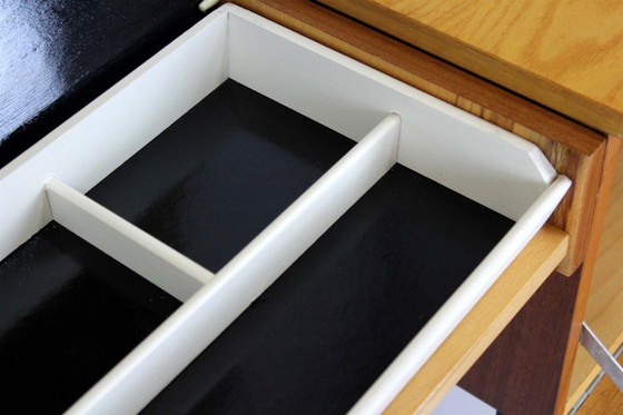 Image 1 of Mid-Century Modular Ash Desk with Mirror from Up Zavody, Czechoslovakia, 1970s