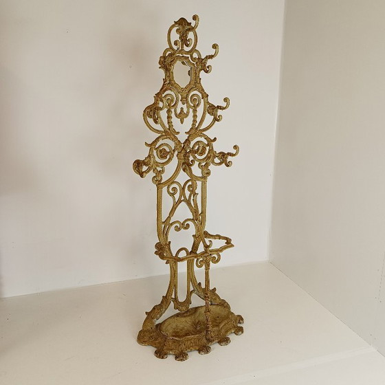 Image 1 of Hermoso perchero antiguo francés de hierro fundido