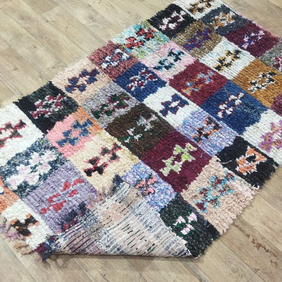 Image 1 of Patchwork Berber Rug – Patchwork Berber Carpet | Moroccan Handmade Rug | 213 × 130 cm