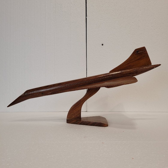 Image 1 of Modello di aereo "Concorde", legno, f. s. XX - Inghilterra