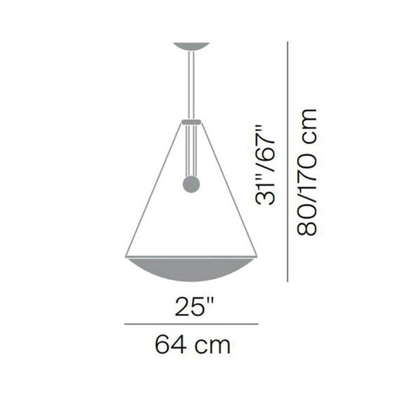 Image 1 of wie neu! Luceplan TRAMA Designer Pendelleuchte, Deckenlampe von Luciano Balestrini & Paolo Longhi, höhenverstellbar, Italien