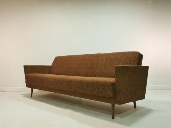 Image 1 of Vintage sofa with sleeping function, 1960s, Germany, Mid Century Couch