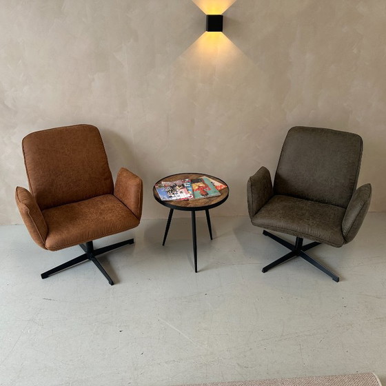 Image 1 of Poltrona Lugo Ecopelle verde muschio