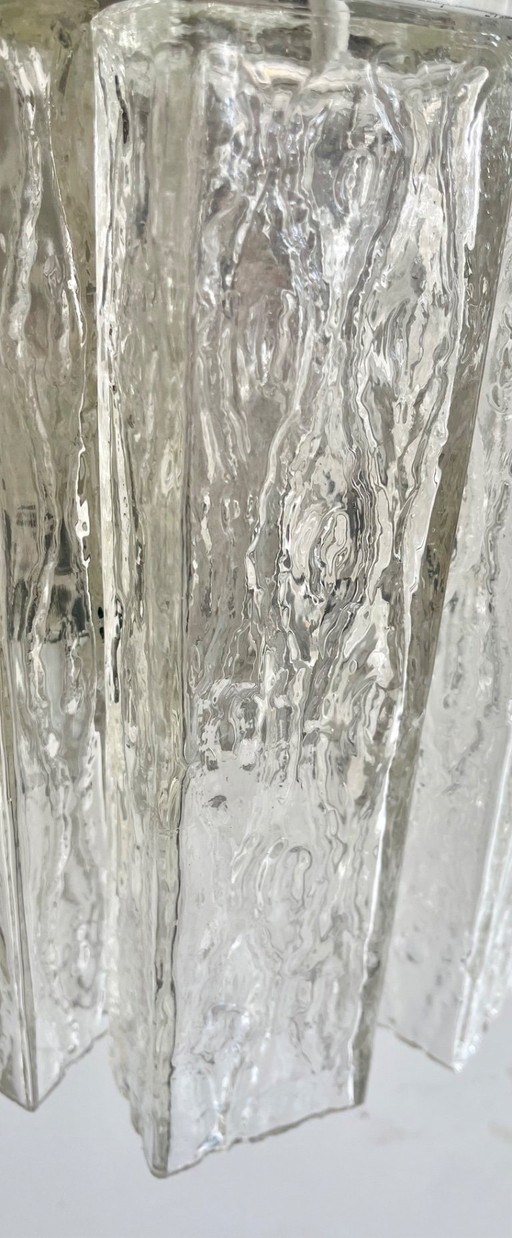 Kaiser Leuchten Muranoglas Modell ice frost ,1970s