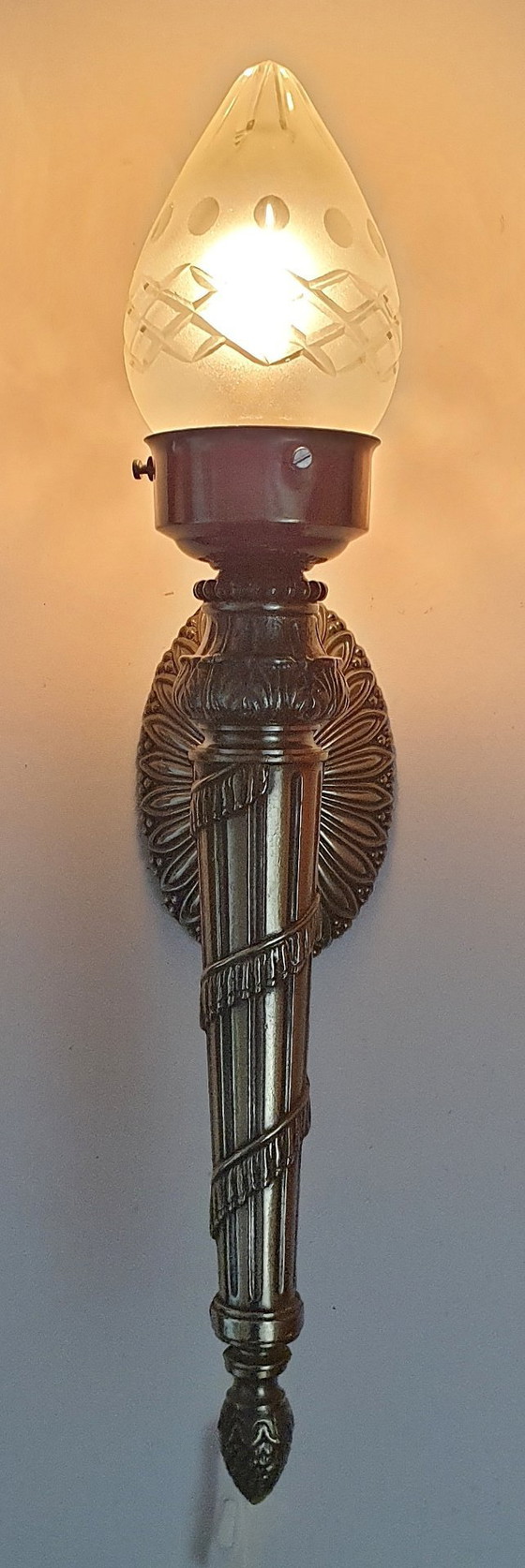 Image 1 of 2 lampade da parete / torce in stile Art Déco Impero