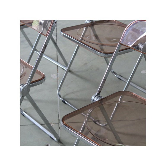 Image 1 of Pinkfarbene Plia Klappstühle (4er-Set)