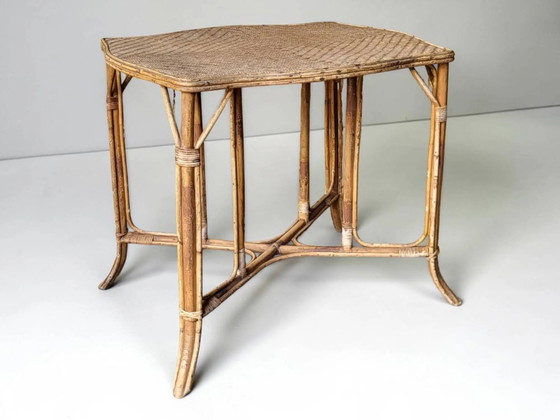 Natural rattan table, circa – Dining tables, Wicker (photo 7 of 7)