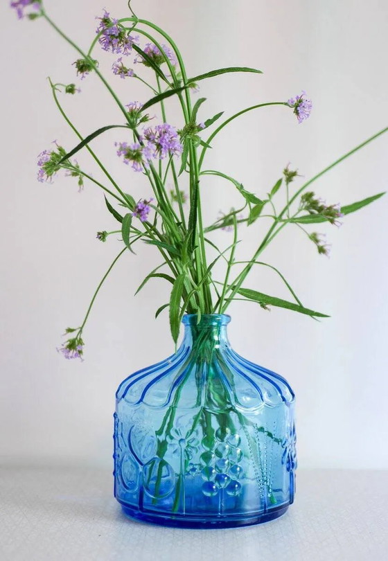 Image 1 of Finnische Flora-Vase aus Kunstglas von Toikka für Nuutajärvi