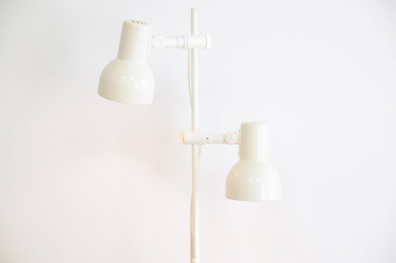 Witte Vintage Metalen Vloerlamp Ikea – Vloerlampen, Plastic (photo 4 of 7)