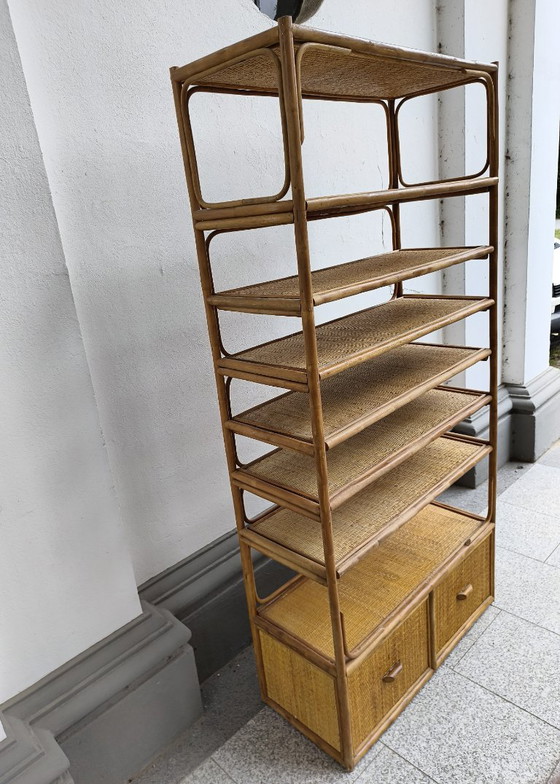 Libreria italiana in rattan e bambù – Gabriela Crespi Style, Librerie (photo 4 of 17)