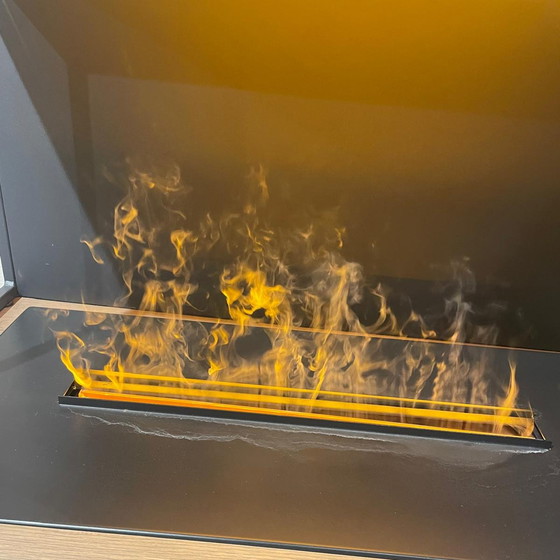 Image 1 of TV cabinet with mood fireplace