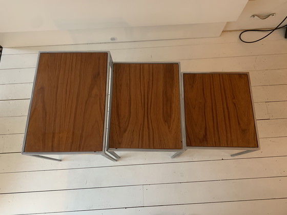 Image 1 of Side tables by Cees Braakman for Pastoe - reversible tops