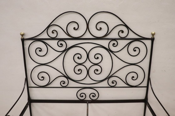 Image 1 of Letto matrimoniale antico in ferro battuto, Italia XIX secolo