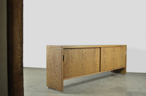 Dutch Design Modern Sideboard with Wenge Veneer Finish, 1980s