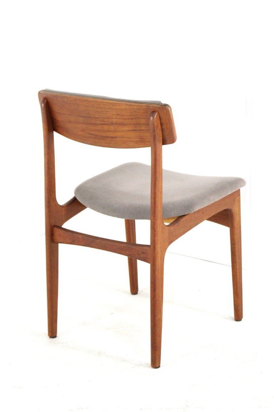 Image 1 of Set 6 Thorsø Stole- og Møbelfabrik stoelen vintage Deens
