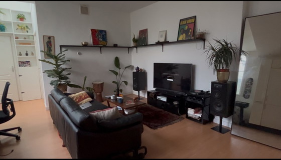 Image 1 of Divano in pelle scandinavo di metà secolo