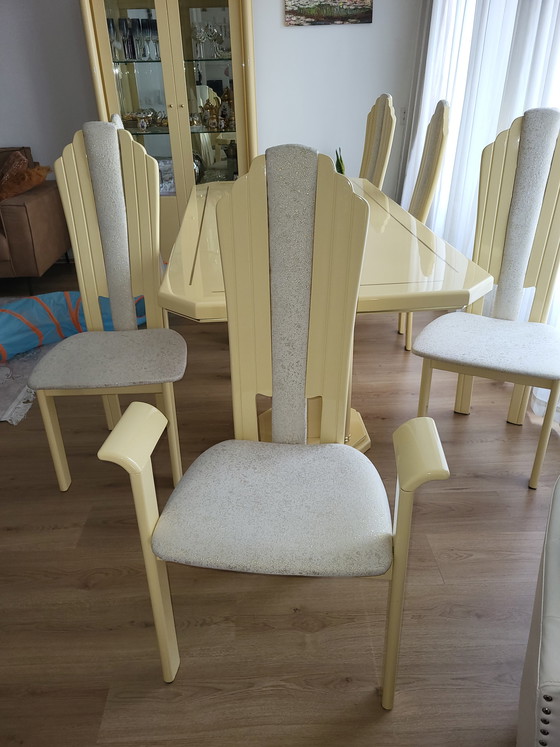 Image 1 of Dining table with 6 chairs