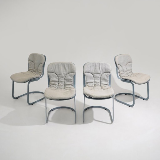 Set di 4 sedie “077” di Studio Cidue per Cidue, anni '70