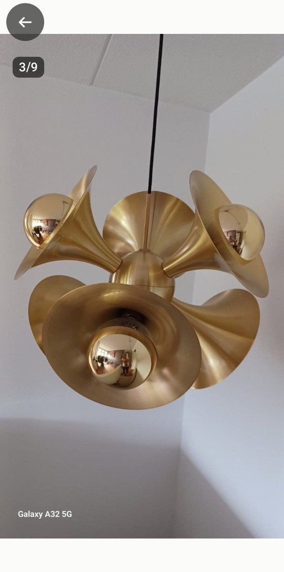 Versmissen Jazz ceiling lamp – Ceiling lights, Brass (photo 3 of 5)
