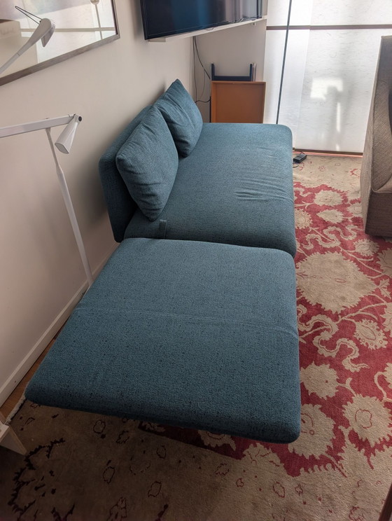 Letto da giorno/Recamiere Brühl in blu/petrolio, Letti da giorno, Metallo, Tessile (foto 3 di 5)