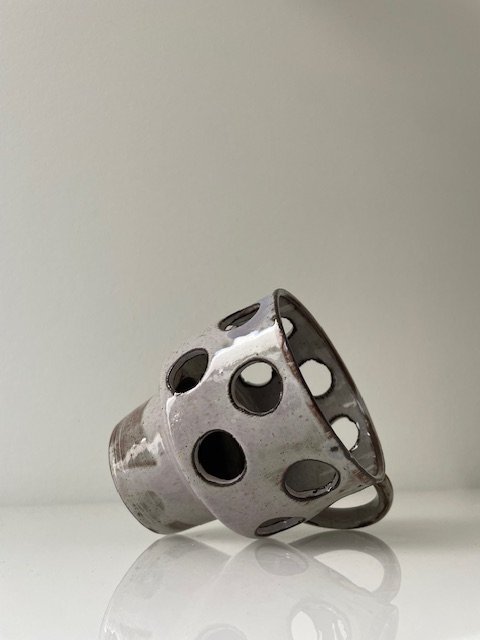 Image 1 of Vintage ceramic candle holder by Henk Potters - playful and sculptural design