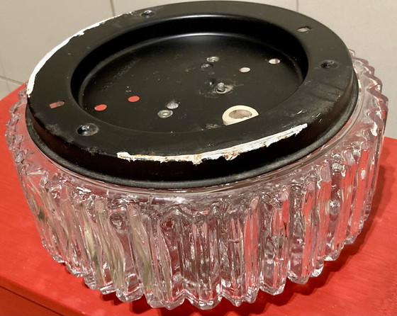 Image 1 of Helena Tynell – Glashütte Limburg 664 – Deckenleuchte mit Blasenglas – 1960er Jahre – Original