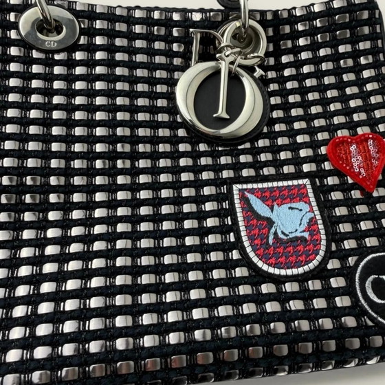 Dior borsa satchel Diorissimo media in tweed metallico con patch – Borse a spalla, Pelle (photo 22 of 32)