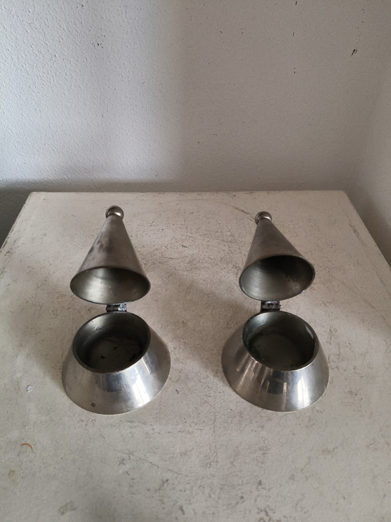 Image 1 of Bougeoirs vintage design postmoderne Memphis Also Rossi style