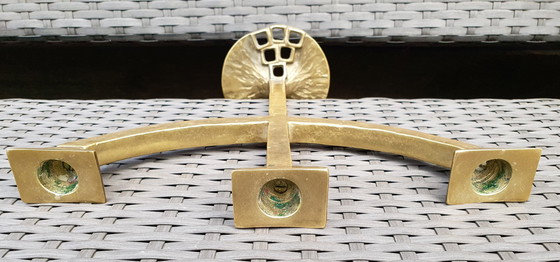 Image 1 of Kurt Jesch Amadeo brutalist 3-light candelabra