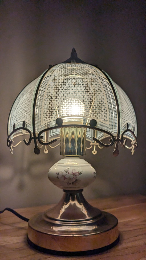 Hollywood Regency Touch Lamp