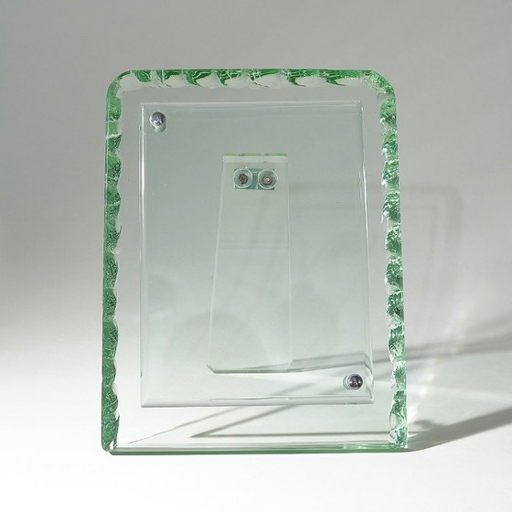 Gehamerd glazen tafel fotolijst, jaren 60 – Lijsten, Metal, Glass (photo 2 of 14)