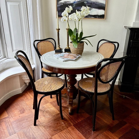 Image 1 of 4x Thonet Nr. 5 Stühle von ZPM Radomsko