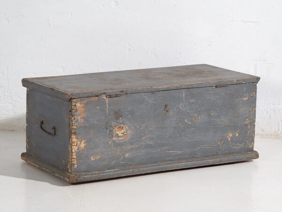 Piccolo baule blu antico (c.1920) #35 – Armadi contenitori, Rustic (photo 24 of 28)