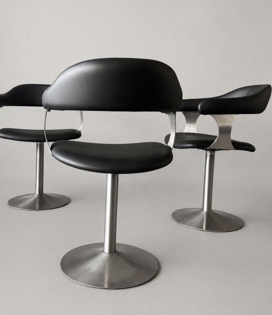 Set of 4 Vintage Space Age Swivel Chairs – Dining chairs, rvs (photo 11 of 15)