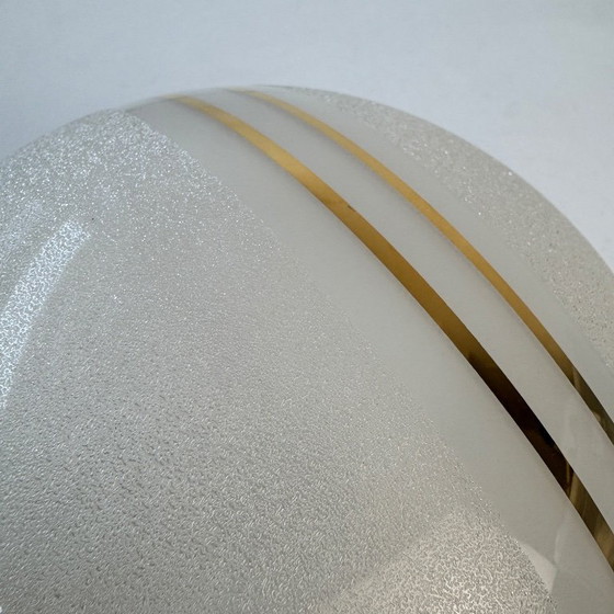 Image 1 of COPPIA DI LAMPADE A SOSPENSIONE VINTAGE IN VETRO GRANITO XL