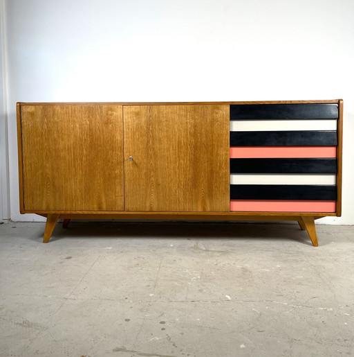 U460 Sideboard With Colored Drawers, Jiří Jiroutek