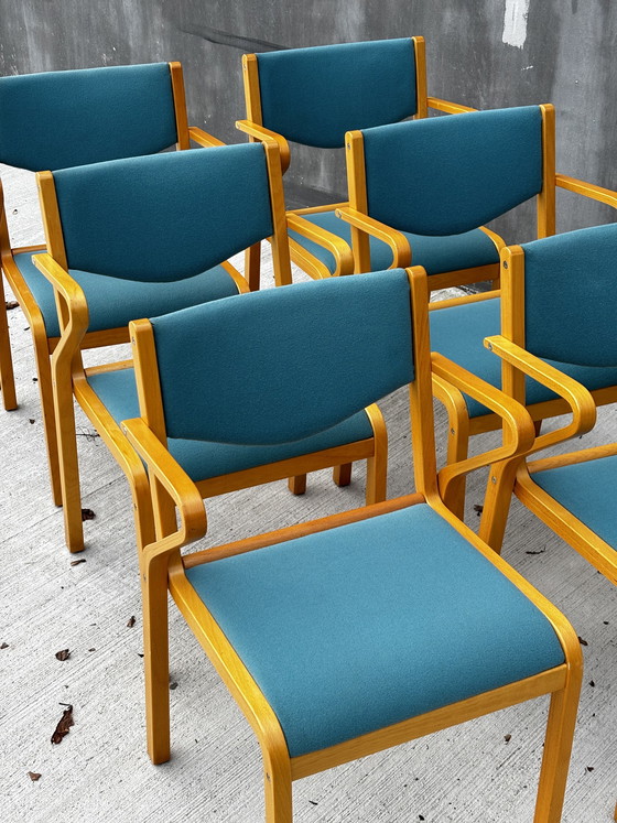 Image 1 of Kinnepards — Fauteuils scandinaves, fin du milieu du XXe siècle (Ensemble de 6)