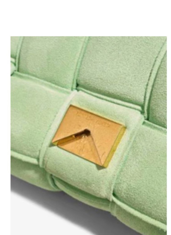 Image 1 of Borsa BOTTEGA VENETA Cassetta in pelle scamosciata verde - 103236