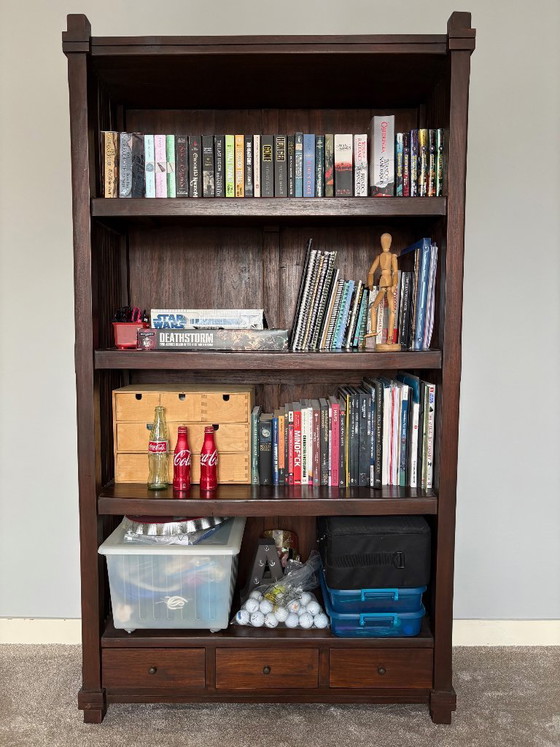 Image 1 of Teak bookcase, x2