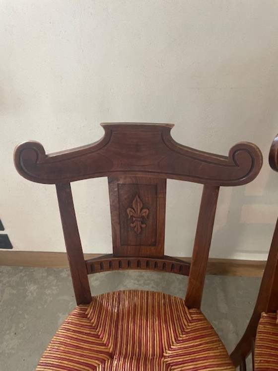 Een paar strostoelen – Eetkamerstoelen, Wood (photo 3 of 6)