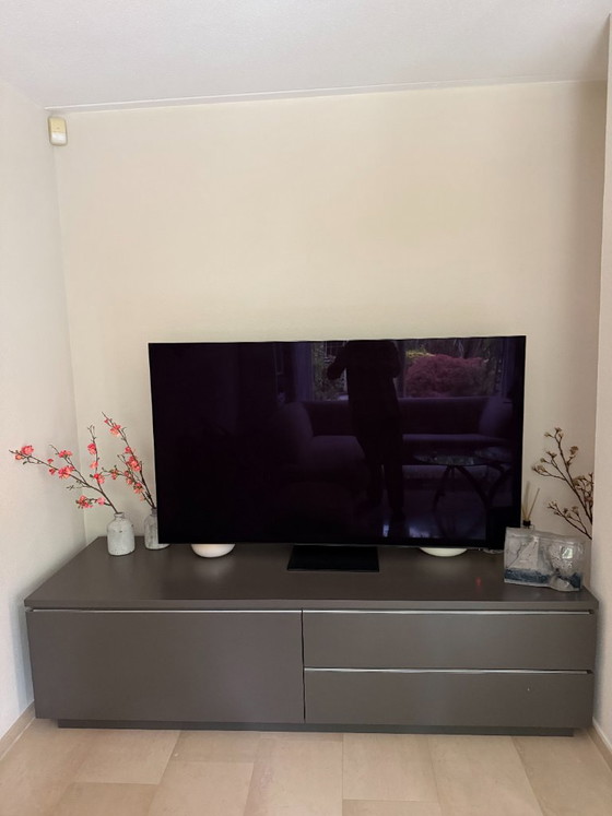 Grey TV Cabinet, TV furniture, Wood (photo 5 of 5)