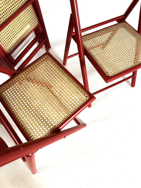 4x sedia pieghevole vintage in webbing anni ‘70 – Sedie pieghevoli, Legno, Vimini (photo 6 of 7)