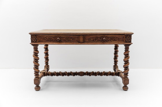 Image 1 of French Barley Twist Writing Desk