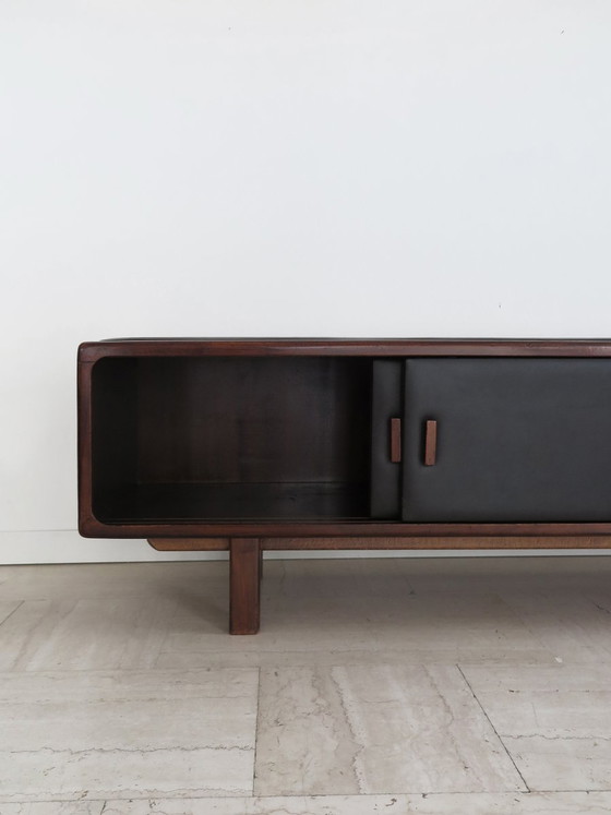 Credenza in legno e pelle, Finlandia, anni '50 – Credenze con vetrina, Scandinavian (photo 11 of 21)