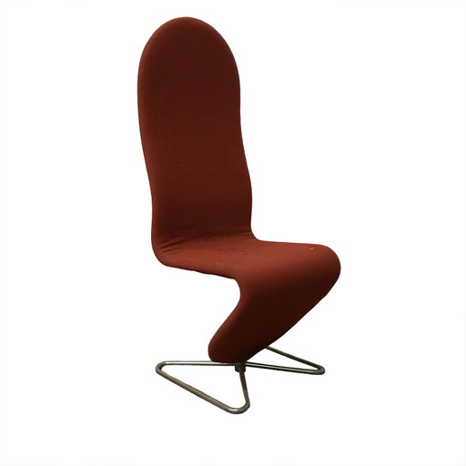 Verner Panton 1-2-3 Serie High Back In Terra Upholstery