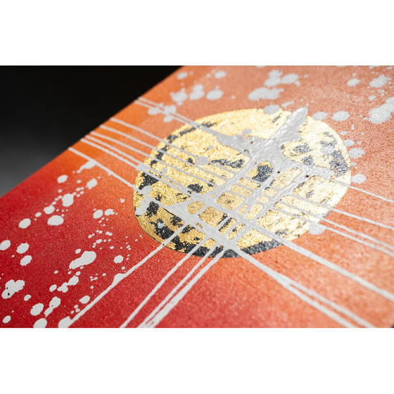 Image 1 of Cuadro tríptico abstracto vintage, 2000