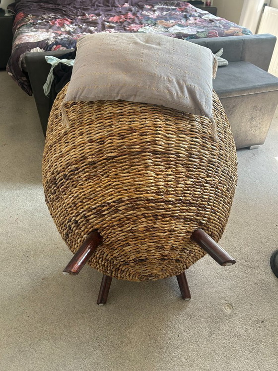 Sedia in vimini con 4 gambe in legno – Poltrone, Wood (photo 4 of 5)
