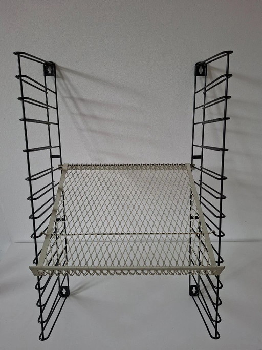 Rare perforated magazine rack literature rack Tomado Holland – wandrek, Metal