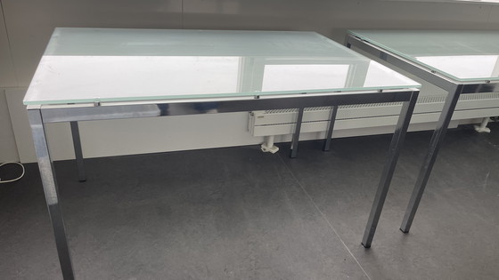 Image 1 of Tables/bureaux en verre design de Topdeq (3 pièces)