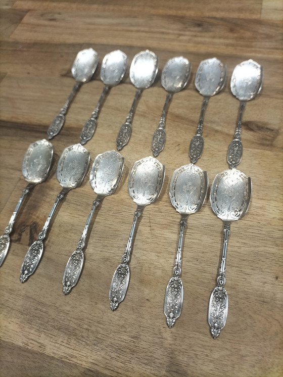 Image 1 of Juego de 12 tamices de azúcar de estilo antiguo